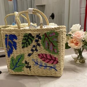 Draper James Straw Tote Bag